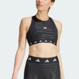 adidas powerimpact training medium-support techfit high-neck zip bra women training women training-picture-27