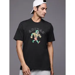 ADIDAS Printed Pure Cotton MASCOT Sports T-shirt-picture-38