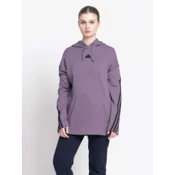 adidas Purple Cotton Striped Hoodie-picture-35