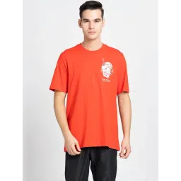Adidas Red Regular Fit Printed T-Shirt-picture-42