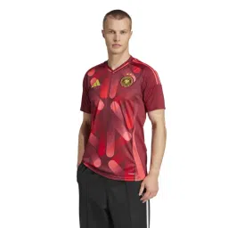 Adidas Red Slim Fit Printed Jersey-picture-14