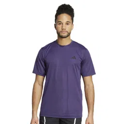ADIDAS TR-ES BASE T Men Self Design Round Neck T-shirt-picture-33