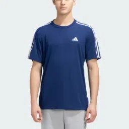 adidas training essentials base 3 stripes tee men training men training-picture-27
