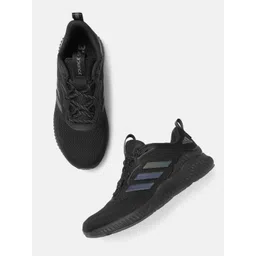 ADIDAS Unisex Black Woven Design Aerobounce ST Running Shoes-picture-24