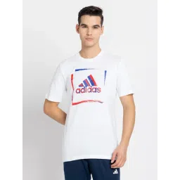 Adidas White ADI BRND T T-Shirt-picture-14