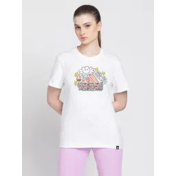 adidas White Cotton Printed Sports T-Shirt-picture-46