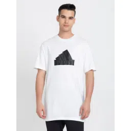 adidas White Loose Fit Future Icons Cotton Crew T-Shirt-picture-20