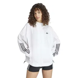 ADIDAS White Plain Sports Jacket-picture-32