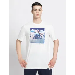 Adidas White Regular Fit Printed Sports T-Shirt-picture-33