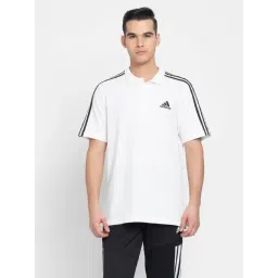 Adidas White Regular Fit Striped Sports Polo-picture-12