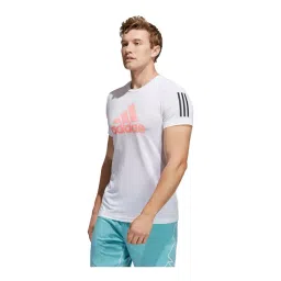adidas White Round Neck T-Shirt-picture-11