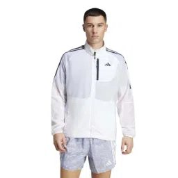 Adidas White Slim Fit Sports Jacket-picture-33