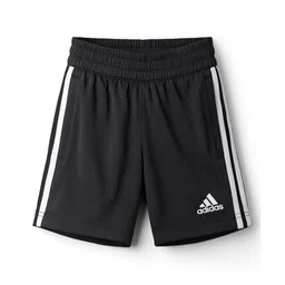 ADIDAS KIDS Cotton Knit Shorts with Logo Graphic & Tape Detailing - Black-picture-22
