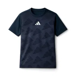 ADIDAS KIDS Knit Half Sleeves T-Shirt With Brand Logo Print - Purple-picture-16