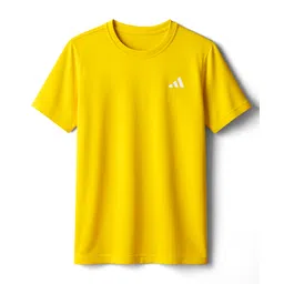 ADIDAS KIDS Knit Half Sleeves T-Shirt With Brand Logo Print - Yellow-picture-26