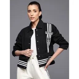 ADIDAS Originals 3 Striped Detachable Hem Denim Jacket:-picture-17
