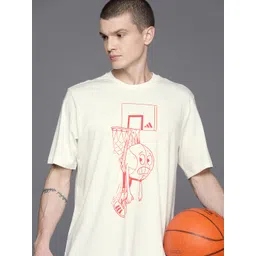 adidas originals ADIDAS Men Printed LIL Stripe Q1 Pure Cotton Basketball T-shirt-picture-19