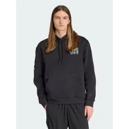 Adidas Originals Black Cotton Loose Fit Printed Hooded Sweatshirt-picture-27