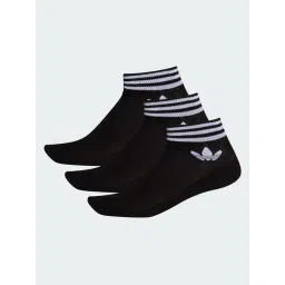 Adidas Originals Black Island Club Trefoil Striped Ankle Socks Pair of 3 - XS-picture-47