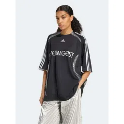 Adidas Originals Black Oversized Printed T-Shirt-picture-44