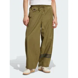 Adidas Originals Green Loose Fit Striped Sports Trackpants-picture-20