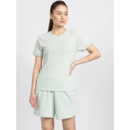 Adidas Originals Green Plain Sports T-Shirt-picture-29