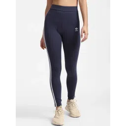 Adidas Originals Navy 3 Striped Tights-picture-20