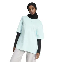 Adidas Originals Turquoise Cotton Relaxed Fit Sports T-Shirt-picture-21