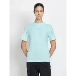 Adidas Originals Turquoise Regular Fit Striped Sports T-Shirt-picture-23