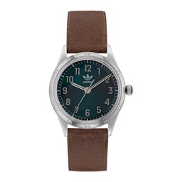 ADIDAS Originals Unisex Brass Dial & Brown Leather Straps Analogue Watch AOSY22527-picture-10