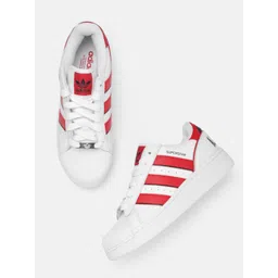 ADIDAS Originals Unisex Textured Leather Superstar XLG T Sneakers-picture-16