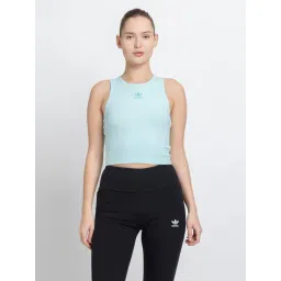 ADIDAS ORIGINALS Women's Turquoise ESS RIB Tank Top-picture-25