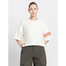 ADIDAS ORIGINALS Women's White NEUCL T-Shirt-picture-10