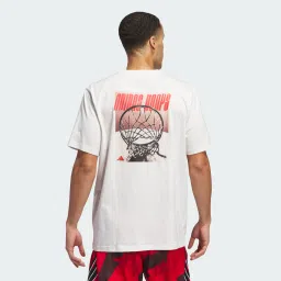 adidas performance adidas Hoops Graphic Tee image 2