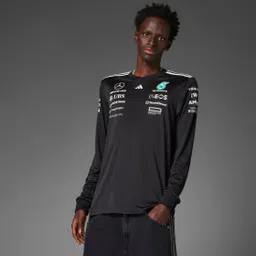 adidas performance MERCEDES - AMG PETRONAS FORMULA ONE TEAM DRIVER JERSEY LONG SLEEVE BLACK MEN-picture-35