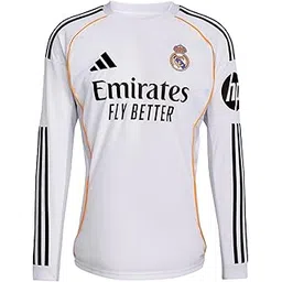 adidas Performance Real Madrid Home 2025/2026 White Men's Long Sleeve Jersey-picture-27