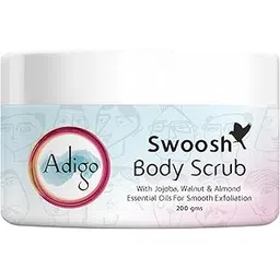 Adigo Swoosh Body Scrub | Tan Removal | Remove Dry, Dead Skin |Jojoba, Walnut & Almond Essential Oils | 200g-picture-15