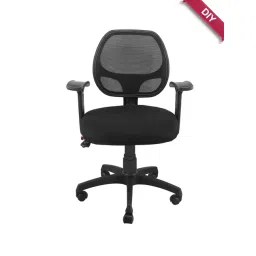 Adiko Systems Black Facile Low Back Back Ergonomic Office Chair-picture-30