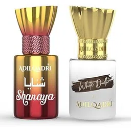 Adilqadri Shanaya & White Oudh Attar Combo | Arabic French & Strong Masculine Scent | Long Lasting Non Alcholic Roll-On Attar For Men & Women | Pack of 2-5.5ML Each-image-22