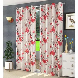 adimanav 152.4 cm (5 ft) Window Polyester Semi Transparent Curtain (Pack Of 2)-picture-14