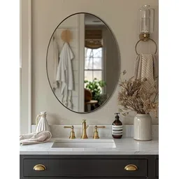 adinath creators oval 12*18 bevelled mirror Bathroom Mirror-picture-15