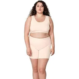 Adira | Cotton Shorts for Woman | Women Tights Shorts | Rash Free | Soft & Stretchy Cotton | Under Dress | Full Hip Coverage | Plus Size | Pack of 1 | Skin | 10XL-picture-22