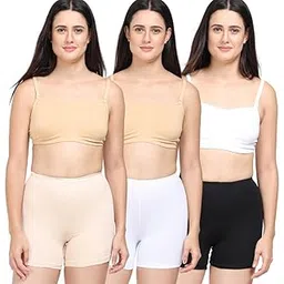 Adira | Shorts for Women Under Dress | Shorts for Women| Women Tights Shorts | Soft & Comfy, Knitted Stretchy Fabric | Perfect Length to Ware Under Dress | Pack of 3-picture-20