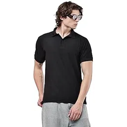 adisa wear Men's Solid Regular Fit Polo T-Shirt-picture-45