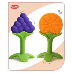Aditi Toys Baby Silicone Teether, Fruit Teether For Toddlers,100% Food Grade Silicone Teether, Non-Toxic & Latex Free Suitable For Kids Above 6 Months, Bis Approved. (Orange & Blue)-picture-27