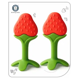 Aditi Toys Baby Silicone Teether, Straberry Teether for Toddlers,100% Food Grade Silicone Teether, Non-Toxic & Latex Free Suitable for Kids Above 3 Months, BIS Approved.(Straberry 2)-picture-25