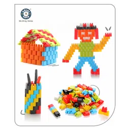 Aditi Toys Bullet Puzzle Blocks, DIY Educational Building Bullet Blocks, Early Learning Creative Puzzle Blocks for Kids Above 3 Years, BIS Approved (150 pcs Bullet Blocks)-picture-42