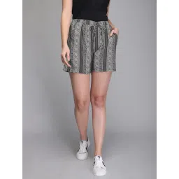 Aditi Wasan Black & White Printed Shorts-picture-17