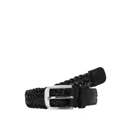 Aditi Wasan Black Leather Waist Belt for Men-picture-22