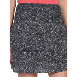 Aditi Wasan Black Printed Peplum Skirt image 5